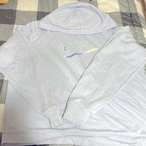 Nike hoodie, light purple, small